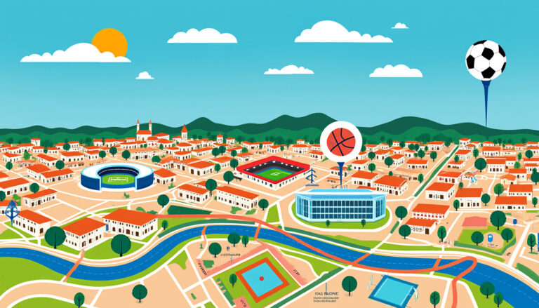 explorez la carte complète des installations sportives à montpellier, incluant stades, gymnases, piscines et terrains de jeu. trouvez facilement votre prochain lieu d'entraînement ou de loisirs dans cette vibrante ville.