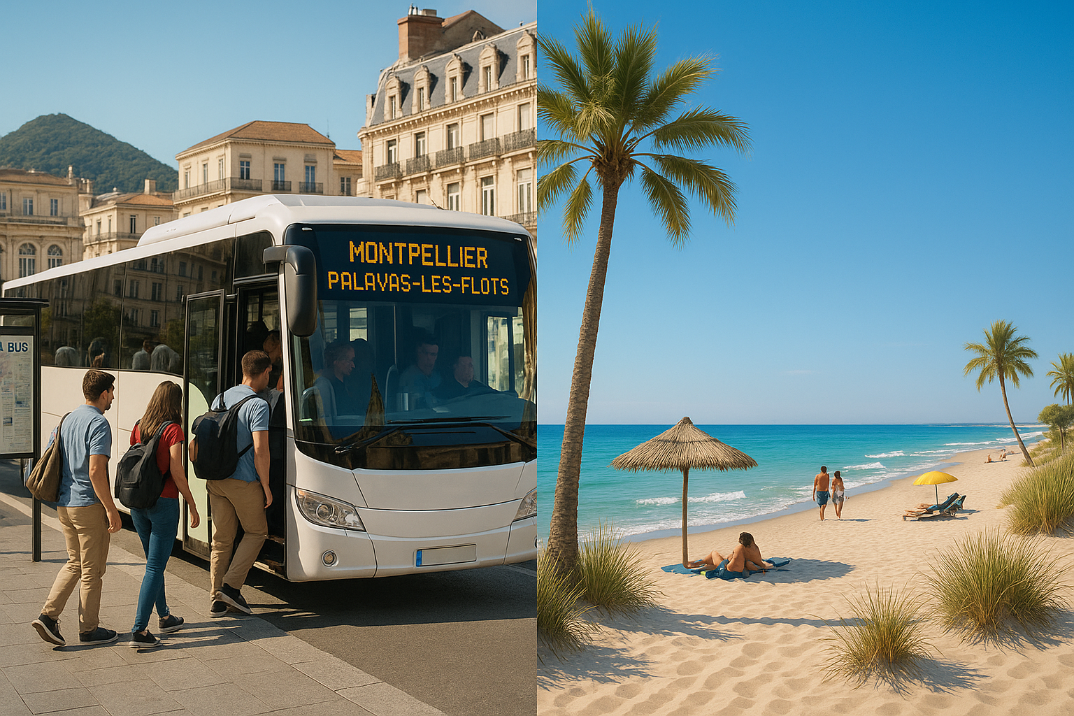 Comment rejoindre Palavas-les-flots depuis Montpellier en bus ?