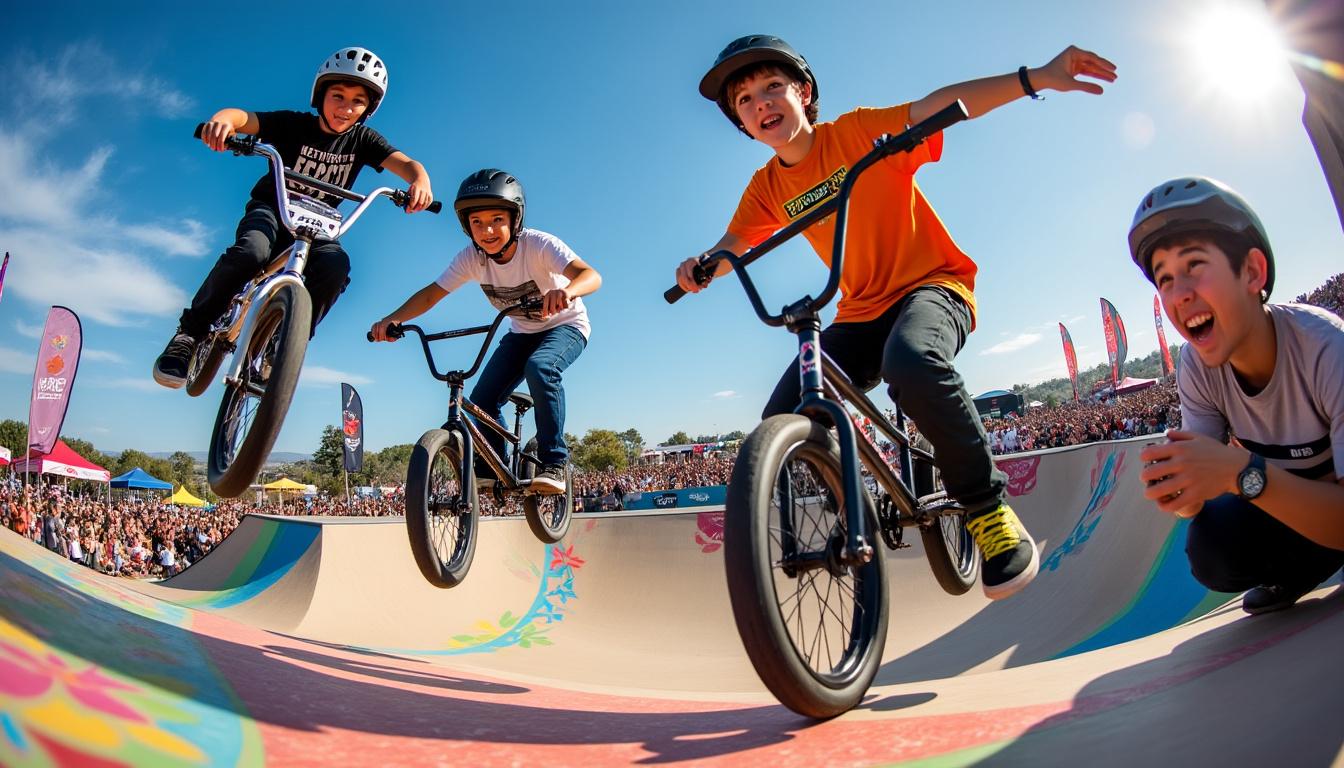 FISE Montpellier 2025 : des riders BMX passionnés, Gabin, Noah, Evan et Sasha, racontent leur expérience où le vélo devient une échappatoire