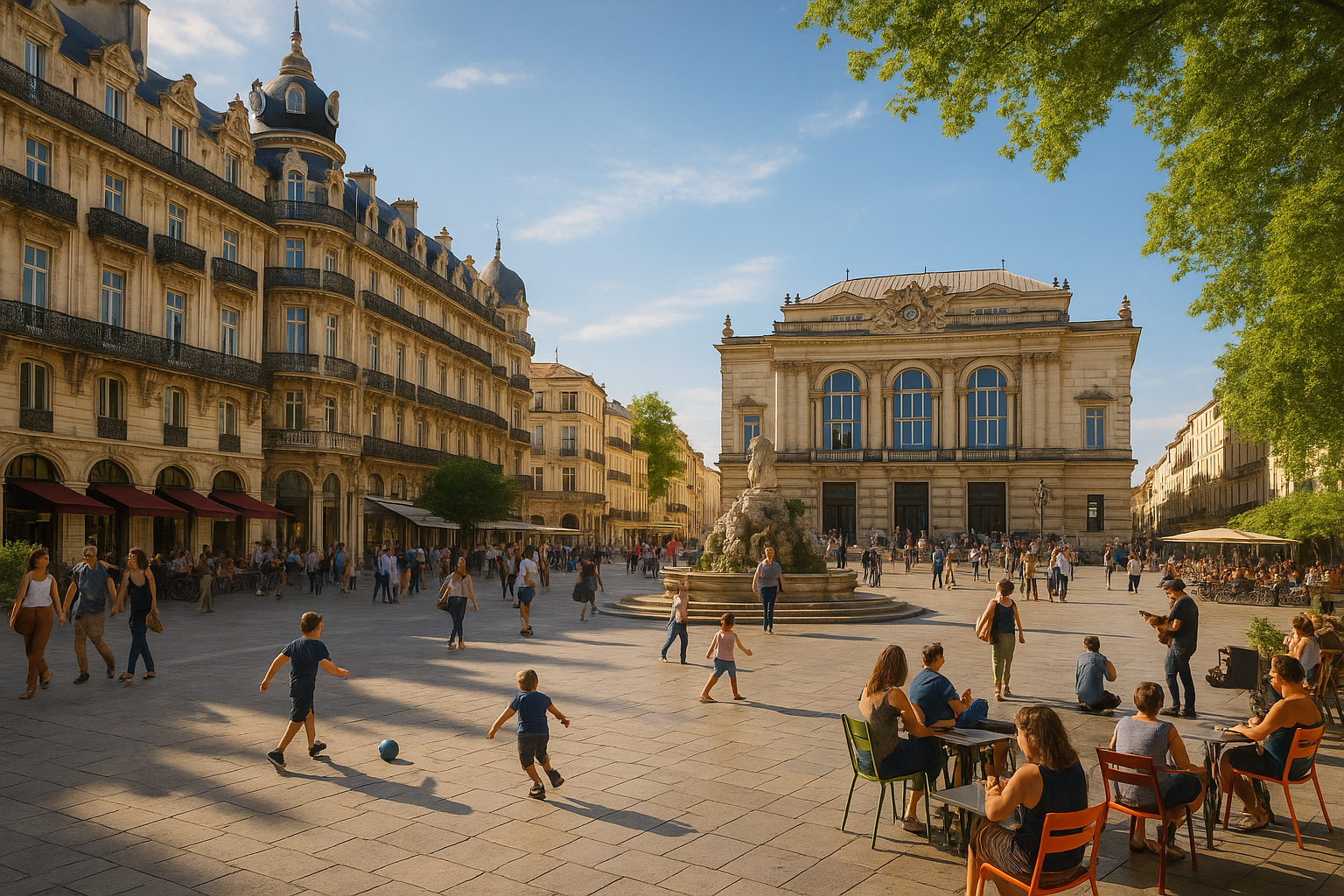 La place de la comédie à Montpellier : un lieu emblématique à découvrir