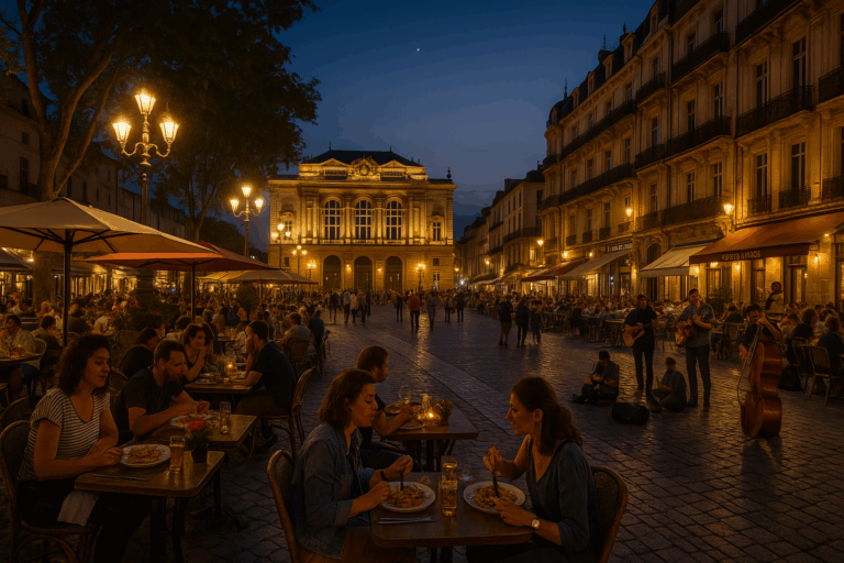 découvrez les meilleurs endroits à explorer à montpellier le soir. des ruelles historiques aux places animées, cette guide vous offre des suggestions idéales pour profiter d'une soirée inoubliable dans la ville. que ce soit pour une promenade romantique ou une sortie entre amis, montpellier regorge de lieux charmants à découvrir après le coucher du soleil.