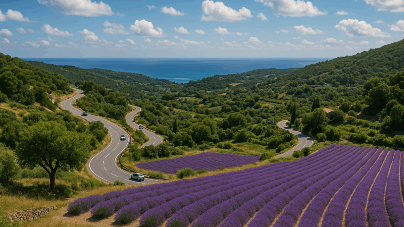 Quel département traverse Montpellier à Marseille ?